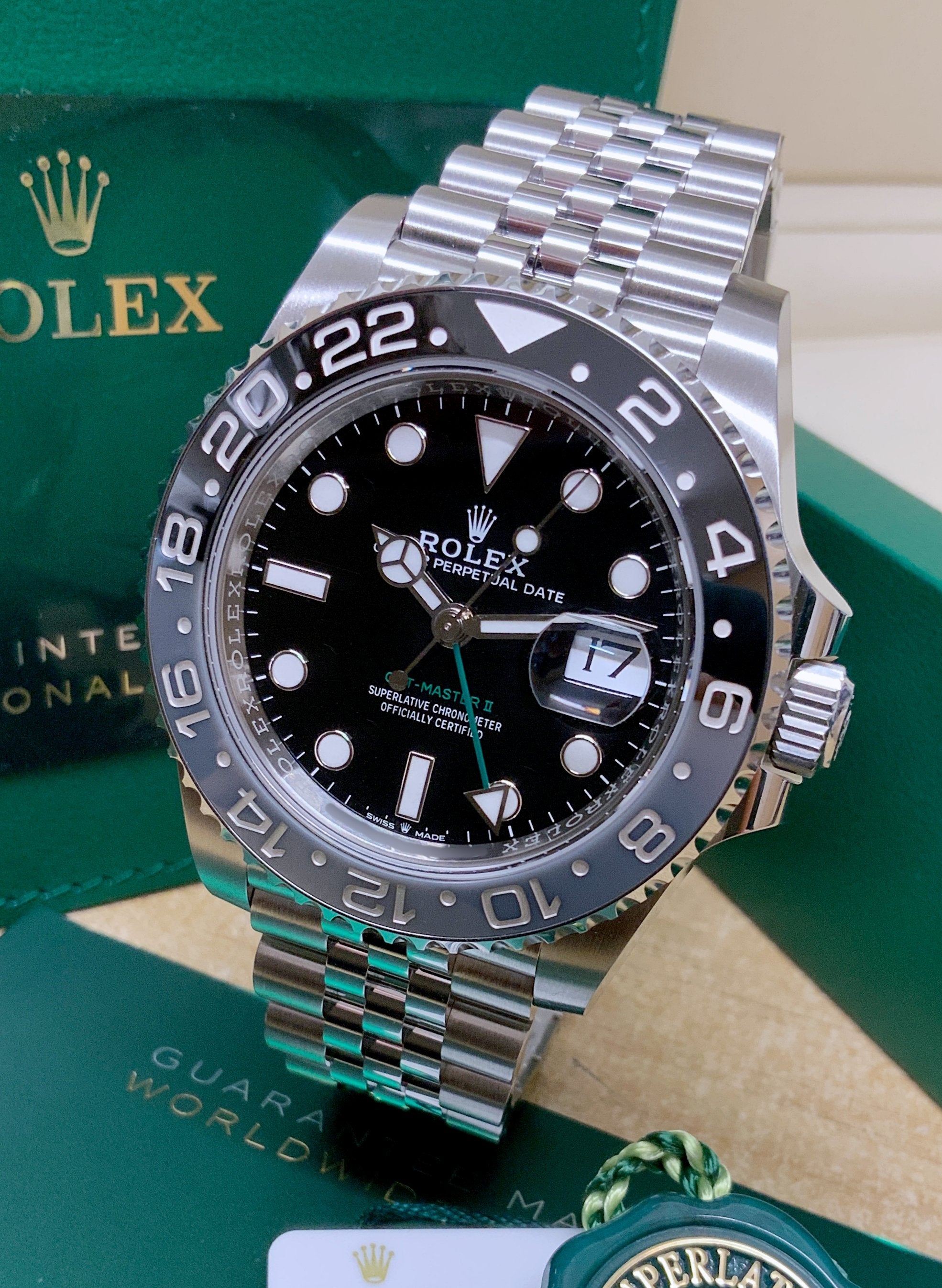 Rolex GMT master II 126710GRNR jubilee