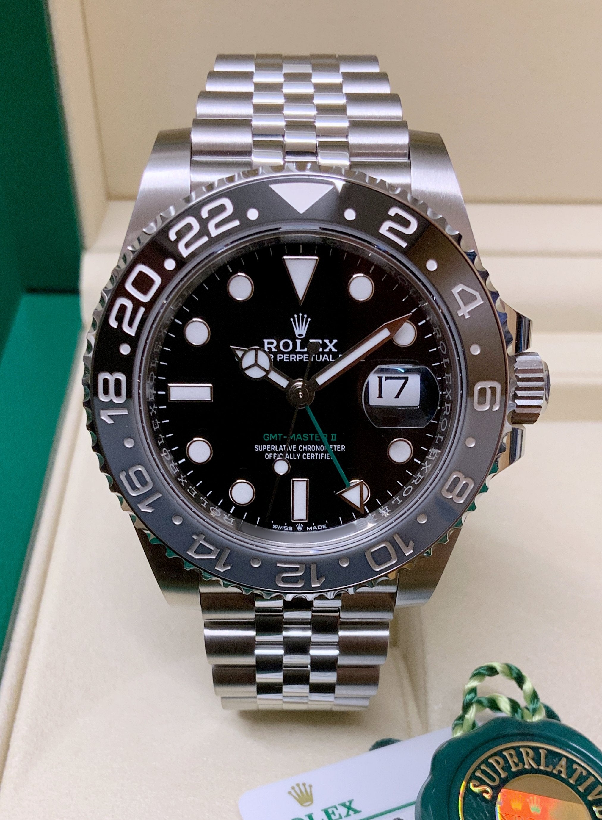 Rolex GMT master II 126710GRNR jubilee