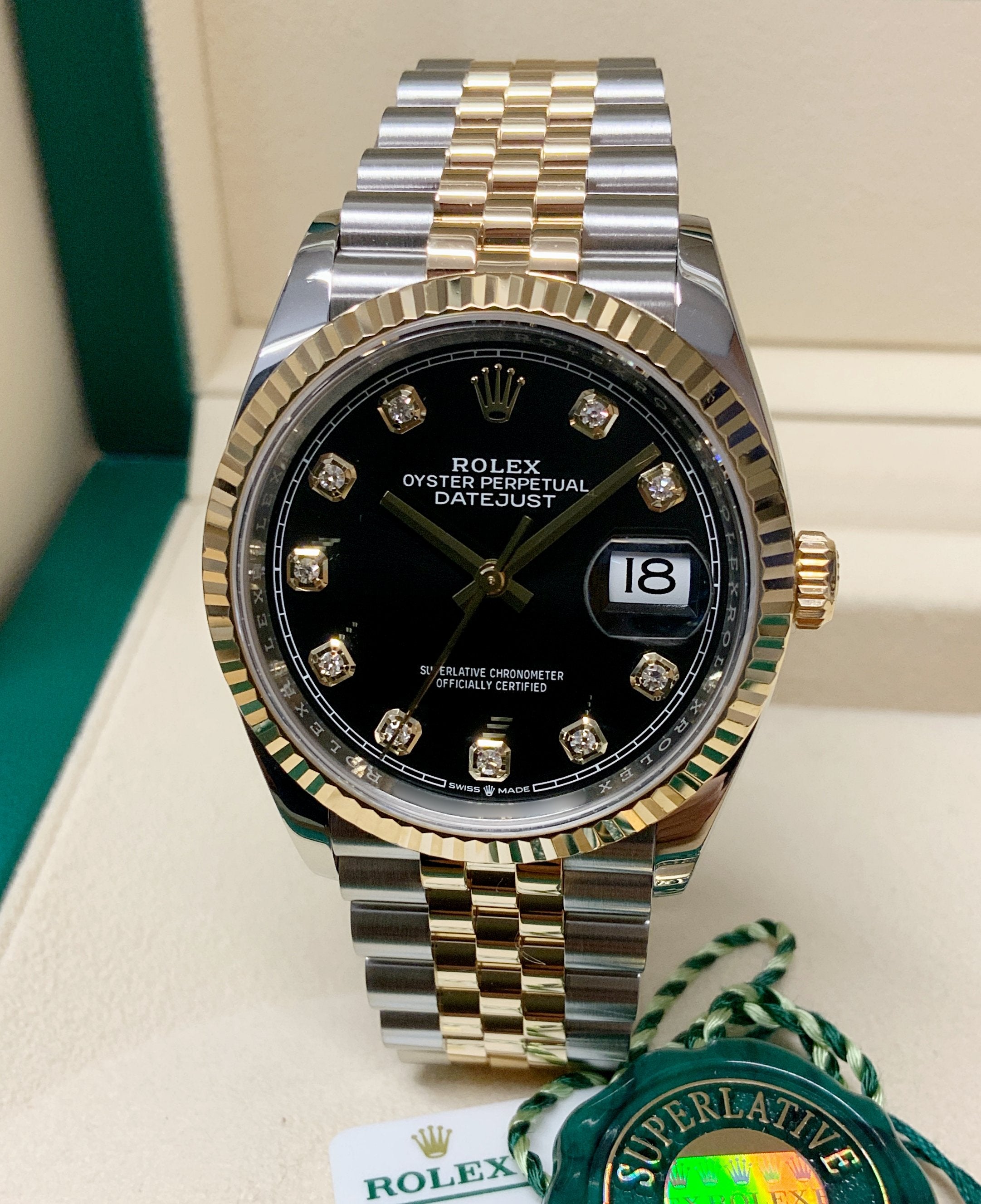 Rolex Datejust 36mm 126233 Black Diamond