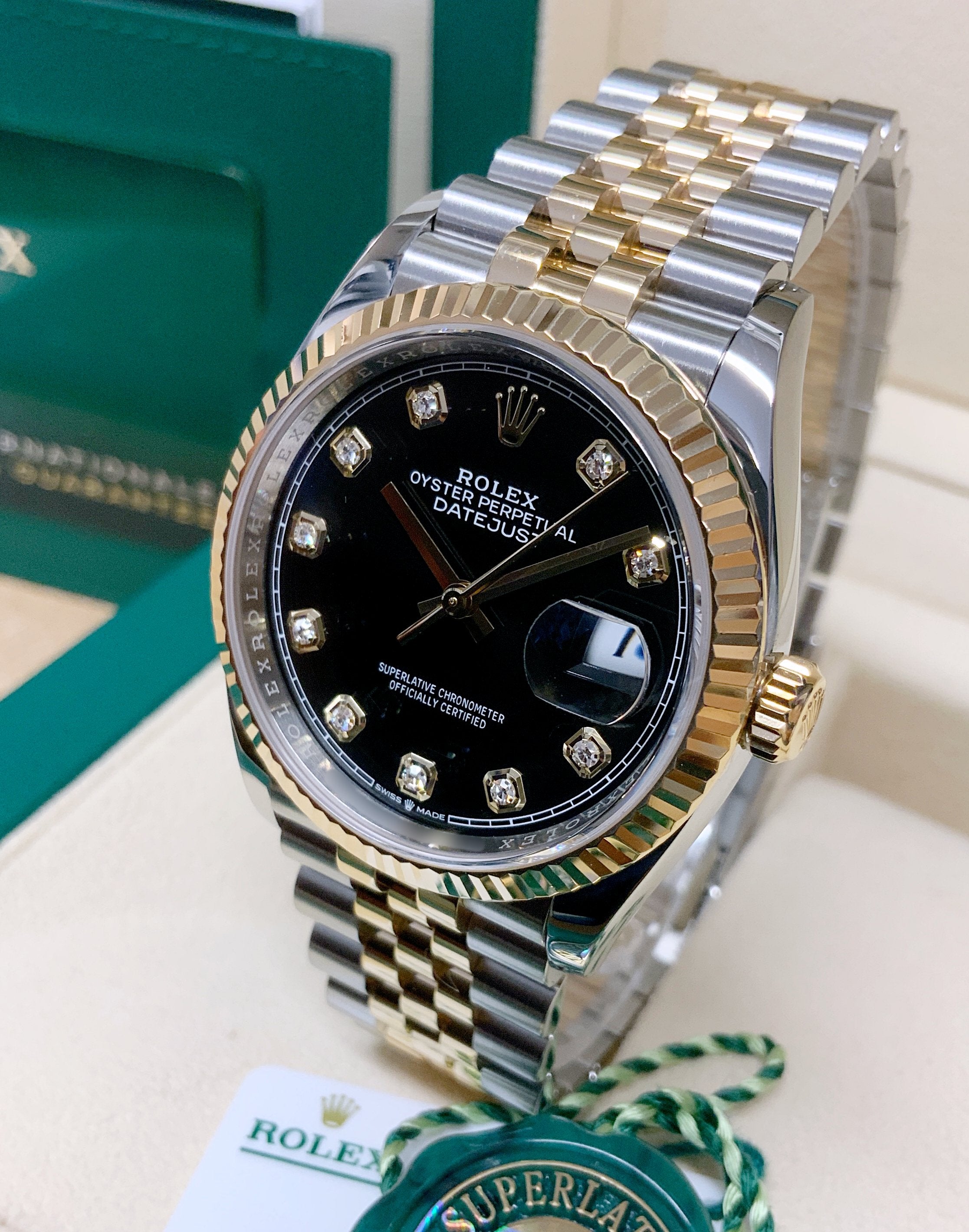 Rolex Datejust 36mm 126233 Black Diamond