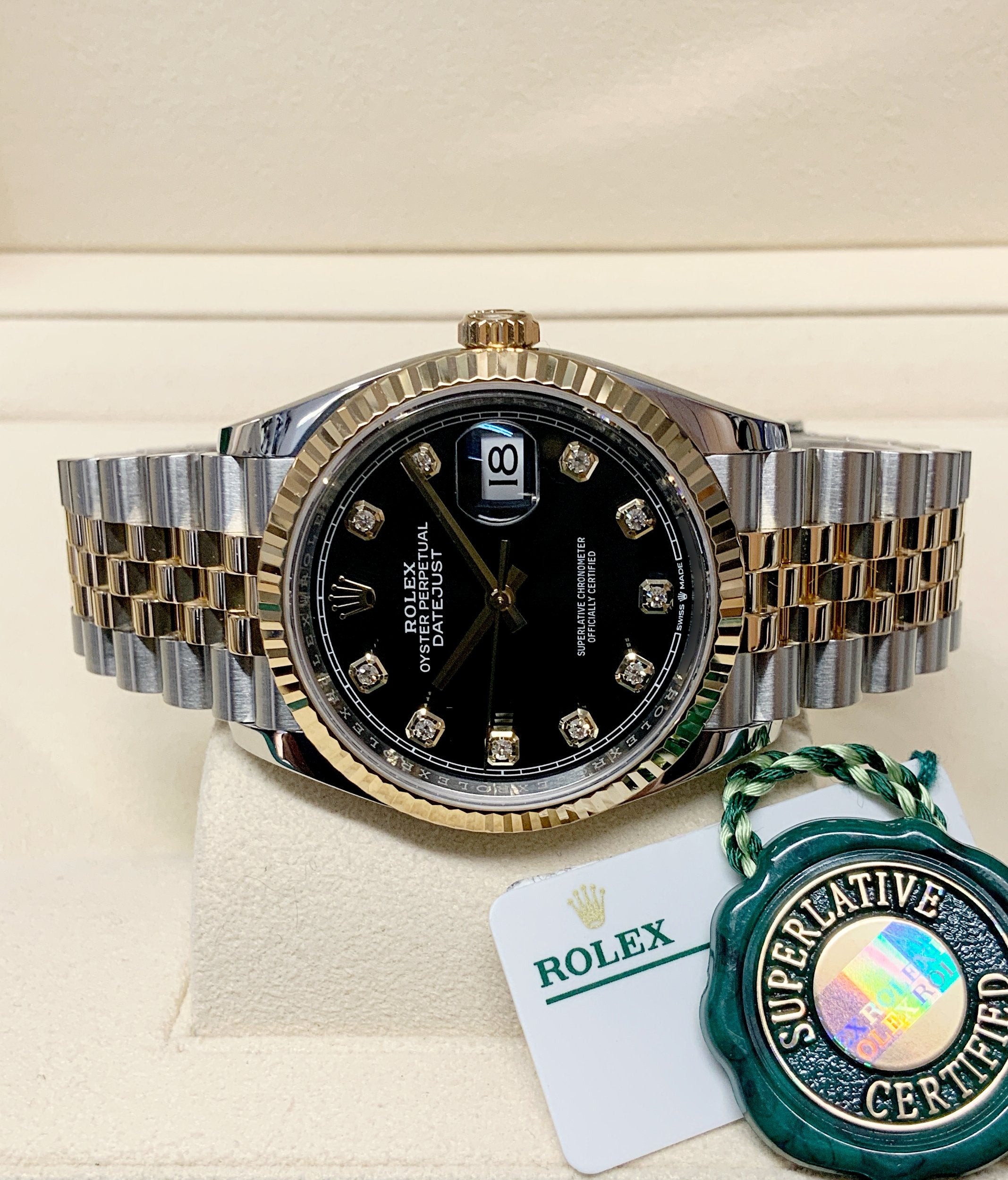 Rolex Datejust 36mm 126233 Black Diamond