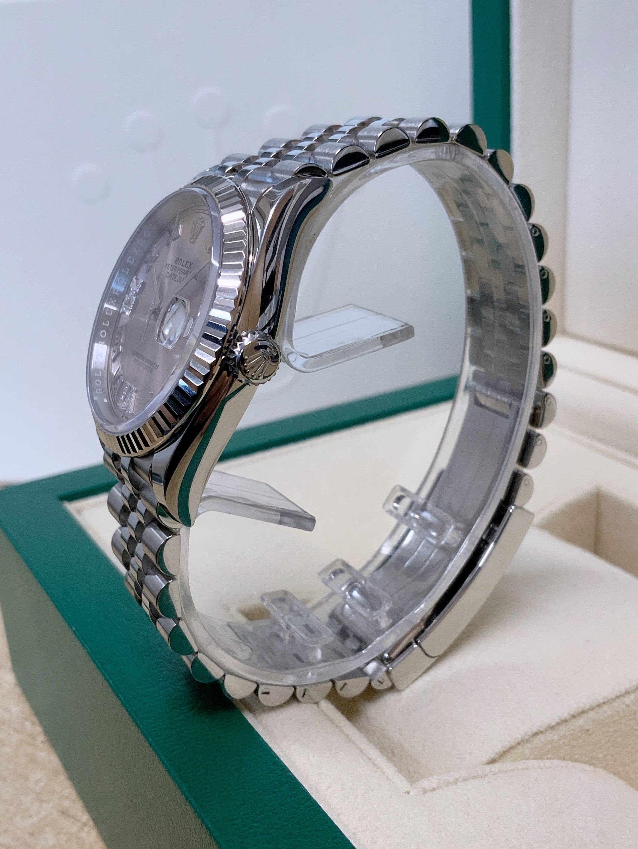 Rolex Datejust 36mm 126234 Pink Roman Diamond Dial