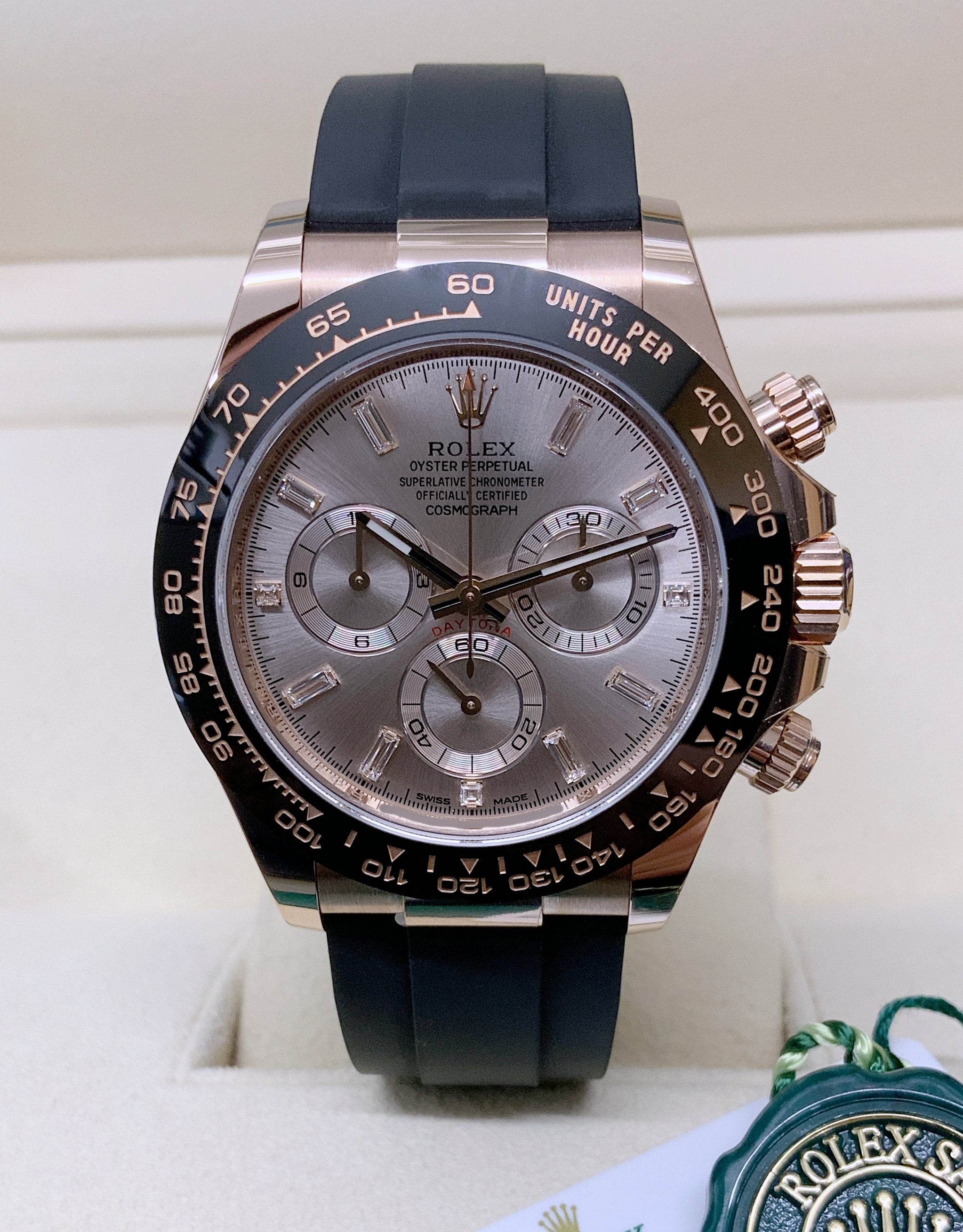 Rolex daytona 116515LN rose gold oysterflex