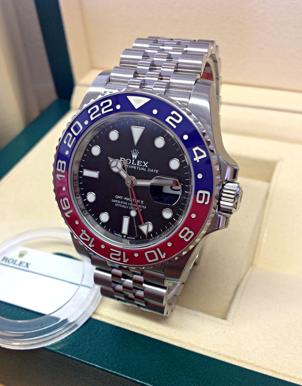 Rolex GMT master II 126710BLRO jubilee