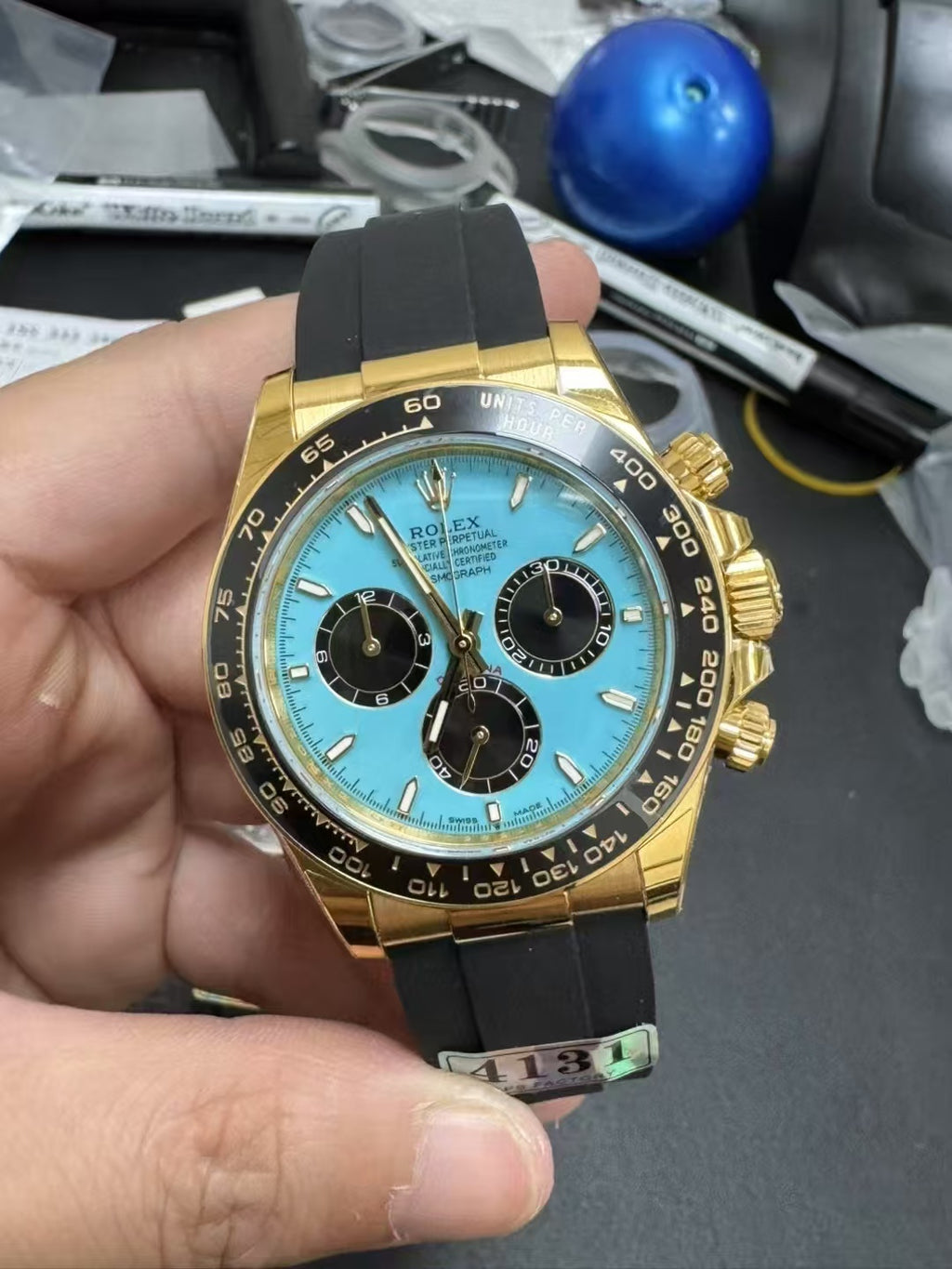Rolex daytona 126518LN tiffany oysterflex